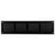 Væggitter 500x150mm aluminium - RAL9005 30% glans