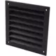 Udvendigt væggitter i aluminium 150x150 mm - RAL 9005