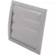 Jalousirist overtryk ventilationsrist 150x150 diameter: 100 grå - ND10ZP