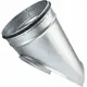 Sadelstykke Ø 560 mm – 500 mm (45°) – Galvaniseret