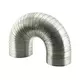 Stiv aluminium ventilationsslange, rund, Ø200 mm, længde 3 meter
