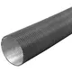 Stiv aluminium ventilationsslange, rund, Ø100 mm, længde 3 meter – antracit
