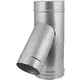 DW-diameter 130 mm (130/180) T-stykke T135 EW I316L/I304 (D0,5/0,6)