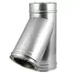 DW-diameter 200 mm (200/250) T-stykke T135 I316L/I304 (D0,5/0,6)