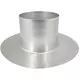 Aluminiumstagplade til termoduktisoleret ventilationshætte 125 mm