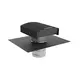 Econox CTM-ventilationshætte Ø160 mm, aluminium, antracit med regnkrave