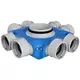 UniflexPlus ventilation sub-distributionsboks 4x Ø 90 mm med samlestykke Ø 125 mm