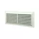 Rektangulær ventilationsrist med rist 130x300 hvid - VR1330