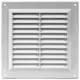 Firkantet ventilationsrist i plastik 150x150 mm hvid - VR1550