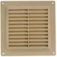 Firkantet ventilationsrist i plastik 150x150 mm beige - VR1515Y