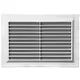 Rektangulær ventilationsrist med rist 250x170 hvid - VR2517