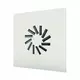 Justerbar firkantet hvirveldiffusor 600 x 600 med 12 ventilatorblade - blandet farve RAL 9010