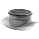 Samling til spiralrør Ø180/200 mm – 200 mm (90°) – galvaniseret