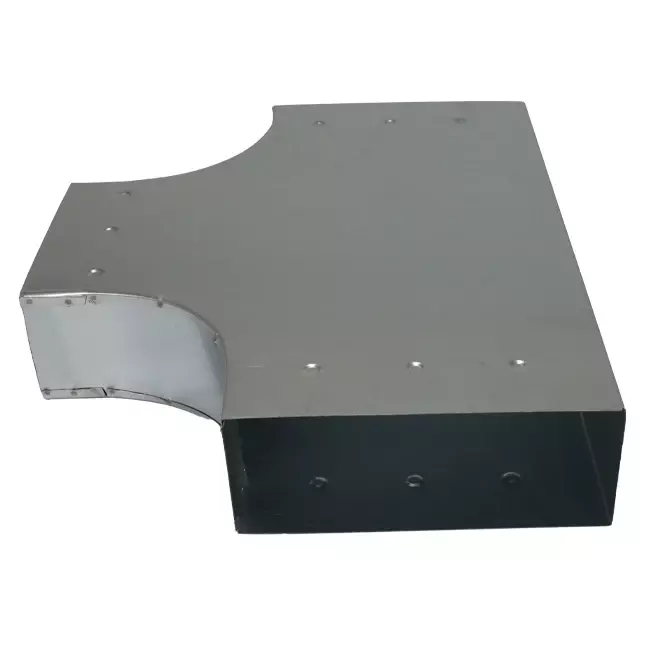 T-stykke 90 grader 300x80 mm - 170x80 mm til kanalføring