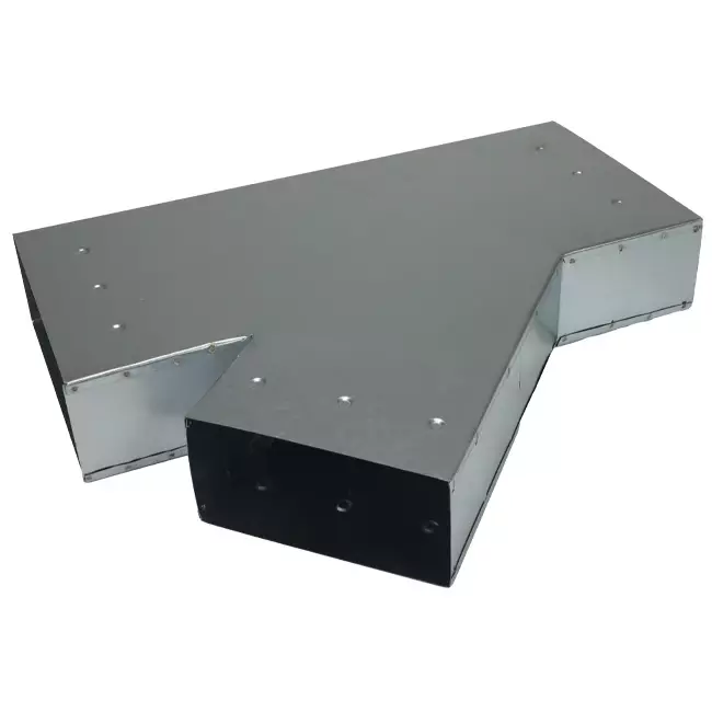 T-stykke 45 grader 220x80 mm - 170x80 mm til kanalføring