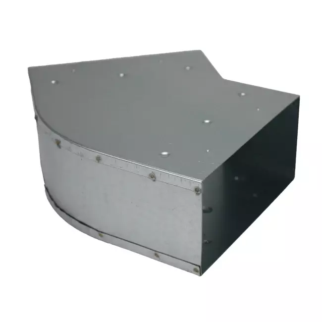 Bøj 45 grader 170x80 mm vandret til kanalføring