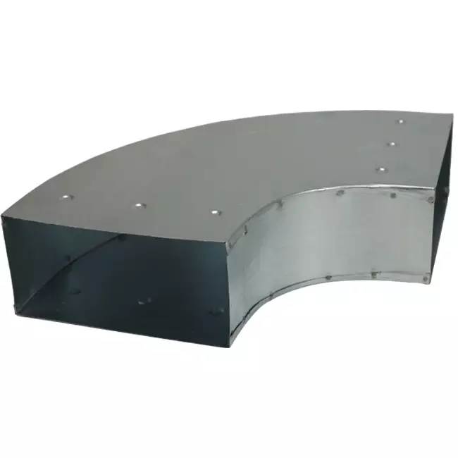 Bøj 90 grader 170x80 mm vandret til kanalføring
