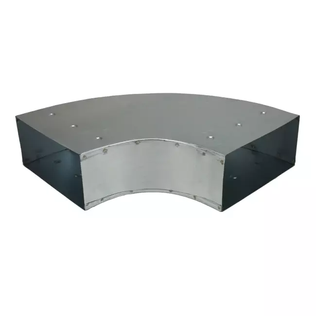 Bøj 90 grader 170x80 mm vandret til kanalføring