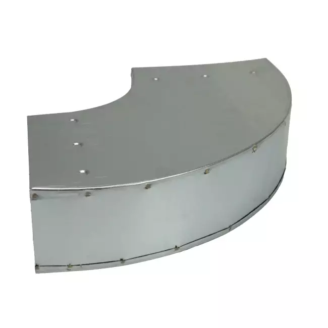 Bøj 90 grader 170x80 mm vandret til kanalføring