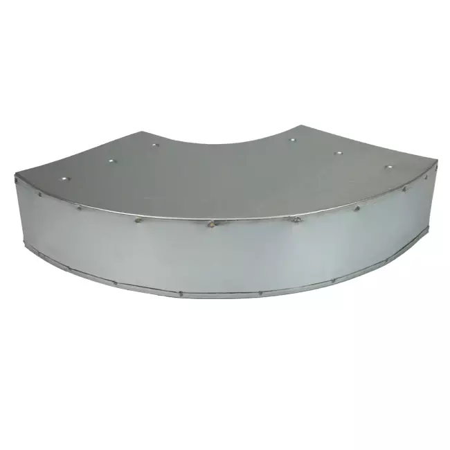 Bøj 90 grader 170x80 mm vandret til kanalføring