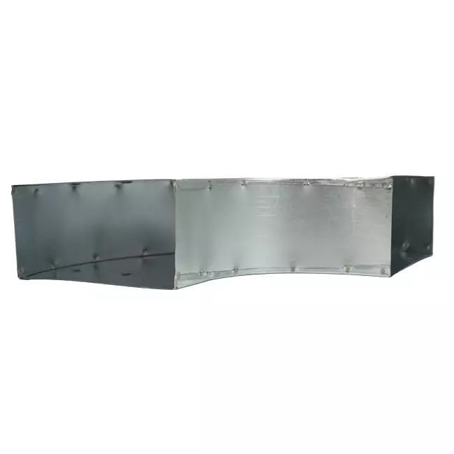 Bøj 90 grader 170x80 mm vandret til kanalføring