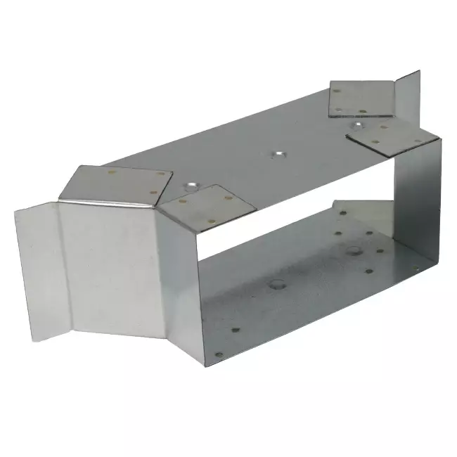 Sidetilslutning 170x80 mm til rektangulære kanaler