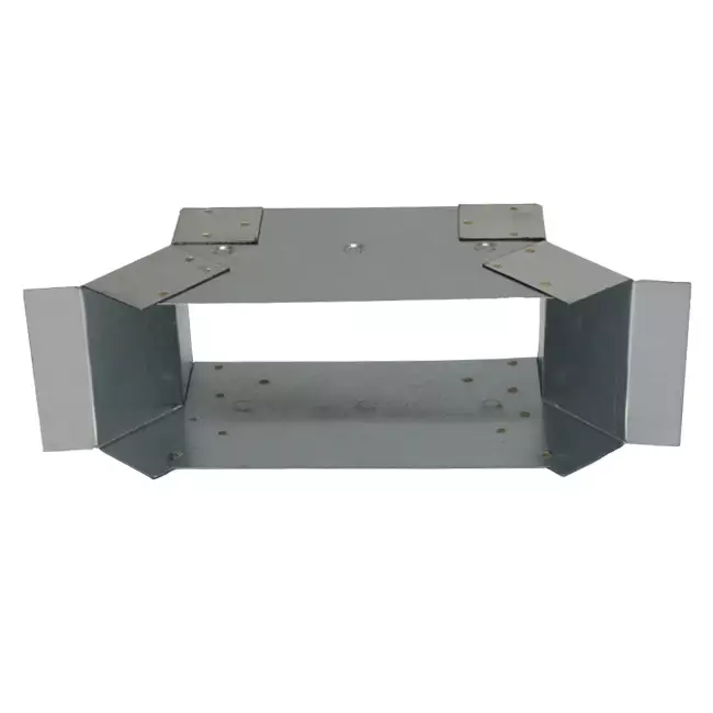 Sidetilslutning 170x80 mm til rektangulære kanaler