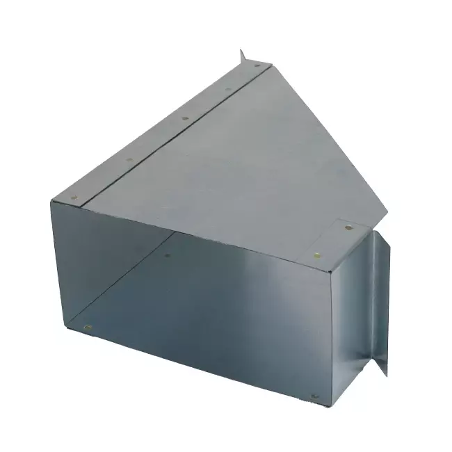 Sideforbindelse 170 mmx80 mm 45 grader til rektangulær indsugningskanal