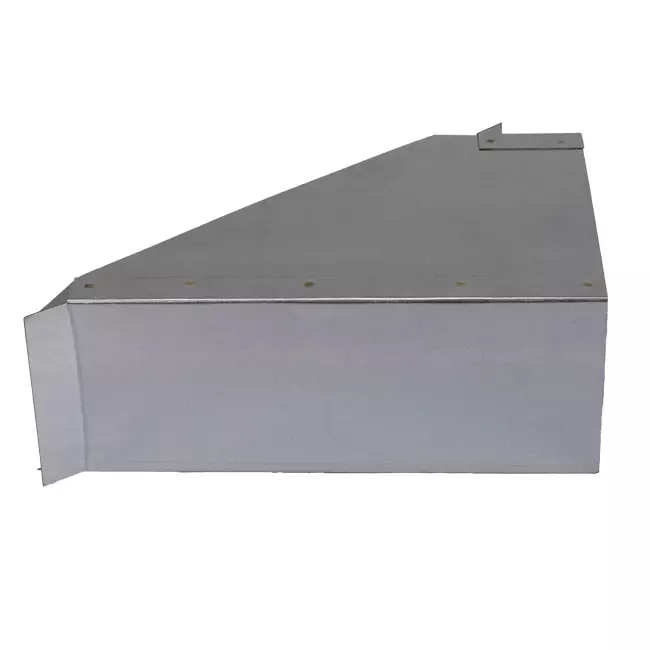 Sideforbindelse 170 mmx80 mm 45 grader til rektangulær indsugningskanal