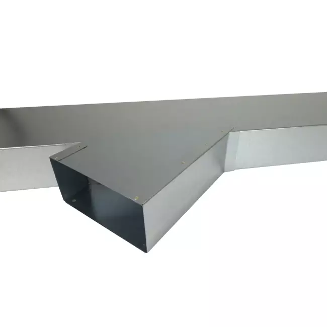 Sideforbindelse 170 mmx80 mm 45 grader til rektangulær indsugningskanal