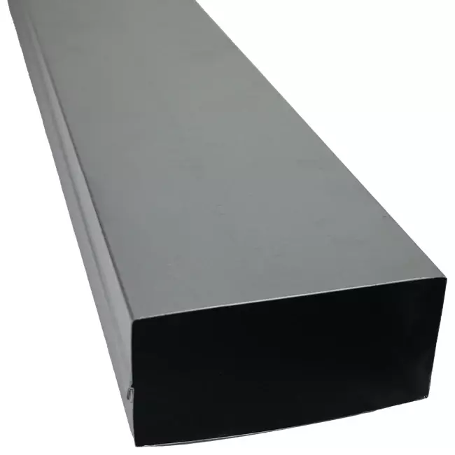 Galvaniseret indstøbt kanal 170x80 mm efter længde 1500 mm