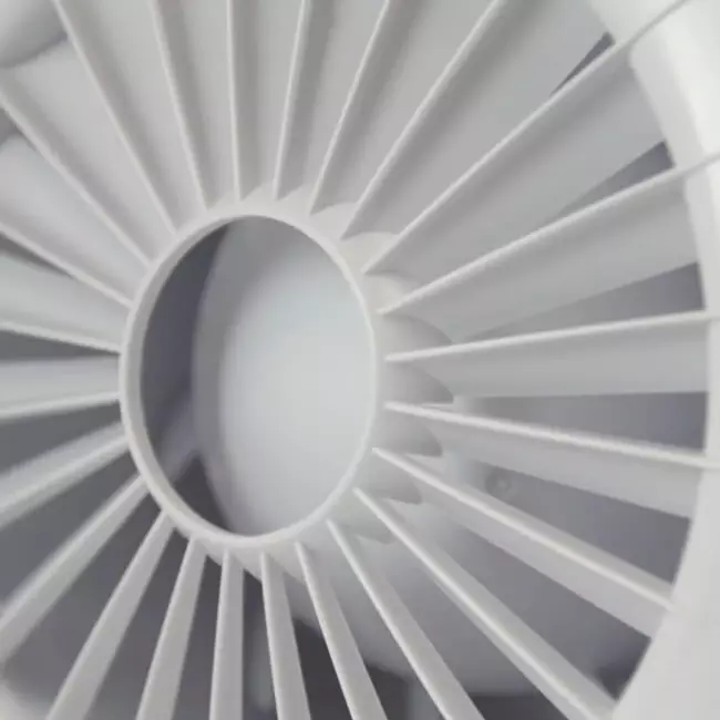 Rund badeværelsesventilator – fugtsensor og timer – Ø 100 mm – aRid 100 BB HS