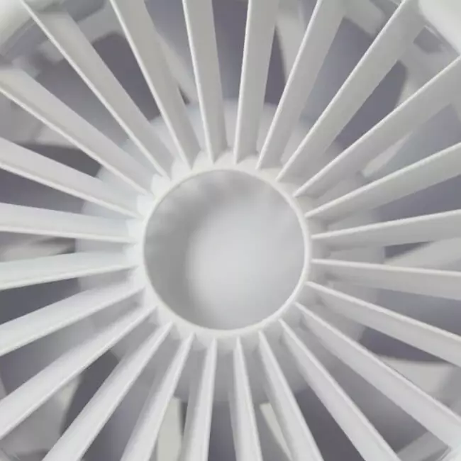 Rund badeværelsesventilator i hvid – Ø 120 mm – aRid 120 BB
