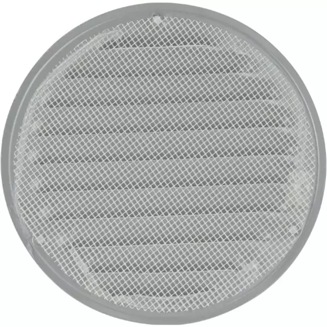 Ventilationsrist i metal rund Ø160 mm grå - MR160P