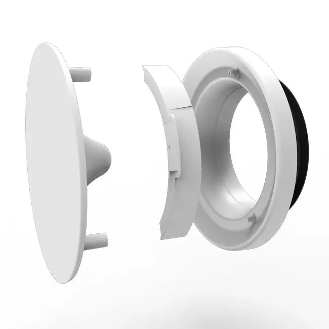 Vent-Axia Uniflexplus RV 100 mm justerbar til- og afløbsventil - hvid