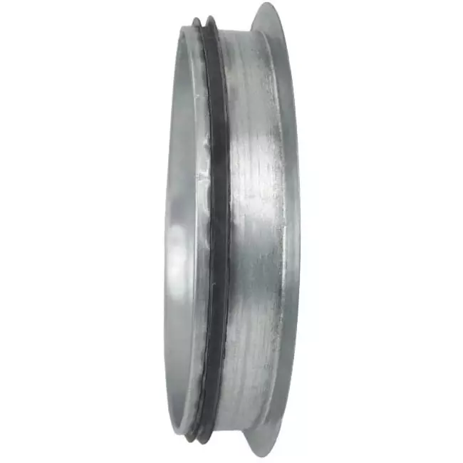 Flad muffe Ø80 mm (90°) – galvaniseret