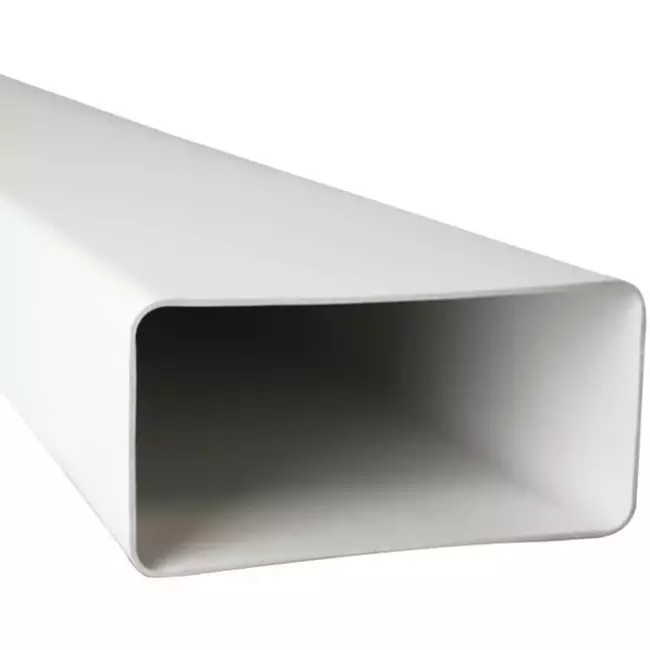 Rektangulært ventilationsrør i plast, 110 x 55 m L=0,5 meter – K-0,5