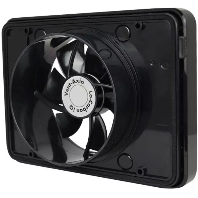 Vent-Axia Lo-Carbon iQ badeværelsesventilator Fresh Intellivent BLACK Ø 100 - 125 mm