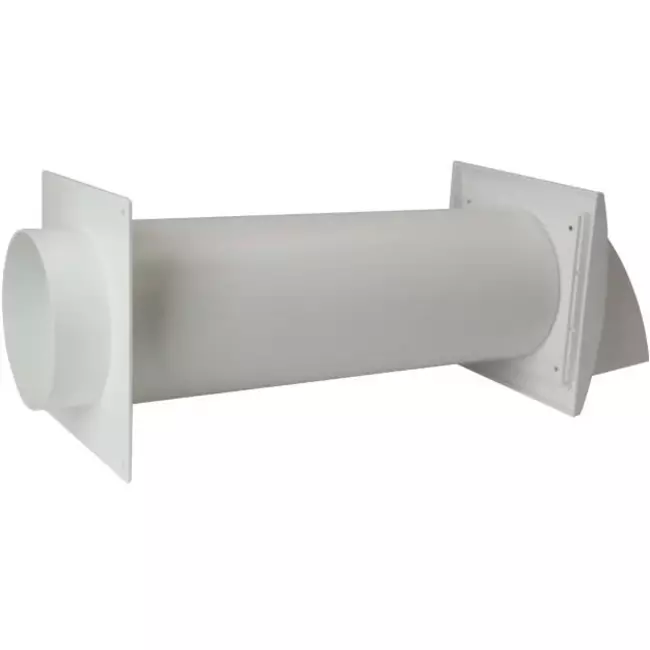 Ventilationssæt gennem væg SPK3 Ø 100 mm med kontraventil