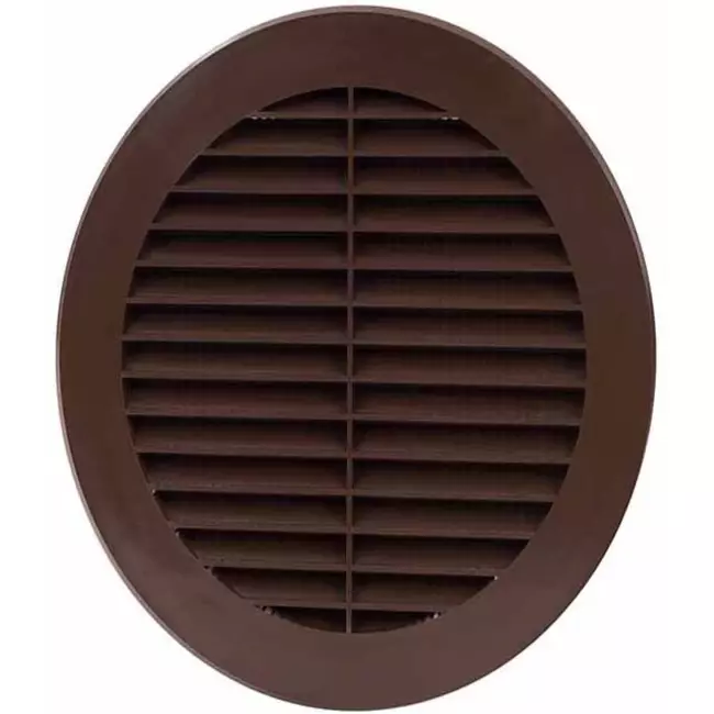 Rist med ventilationsblade diameter 150 mm brun - VR150B