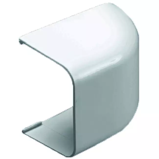 Climaplus-klimakanal Endestykke RAL 9010 HVID