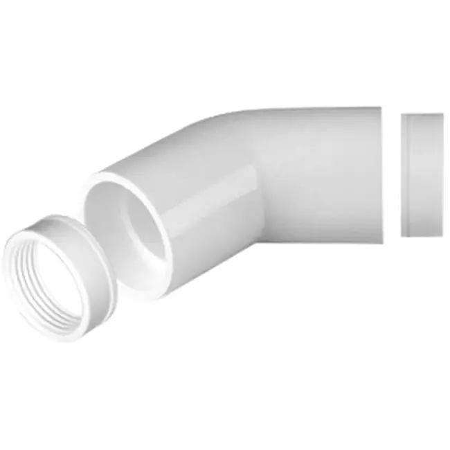 Plastik 45° bøjning Ø 20mm