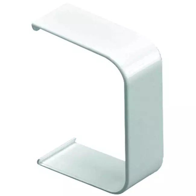 Climaplus-airconditionkanal Tilslutningsstik 125x75mm RAL 9010 HVID