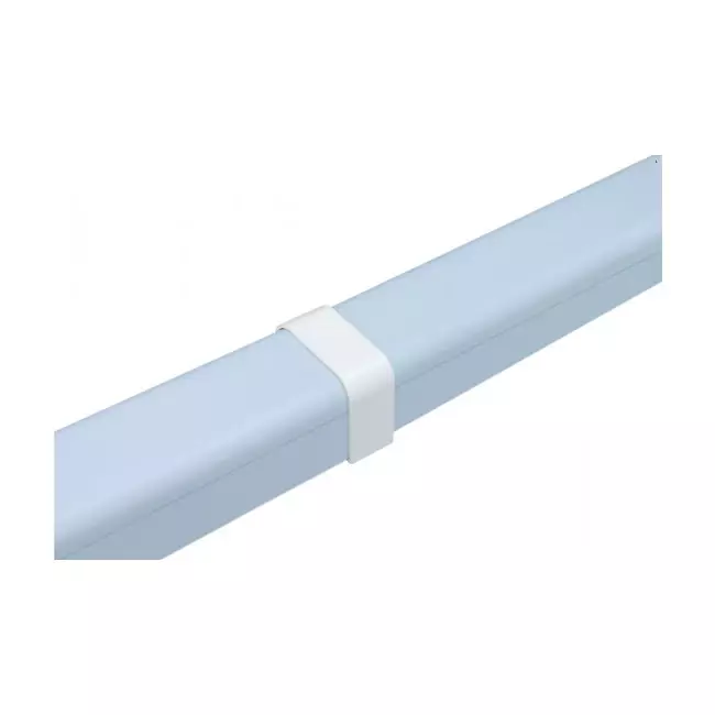 Climaplus-airconditionkanal Tilslutningsstik 125x75mm RAL 9010 HVID