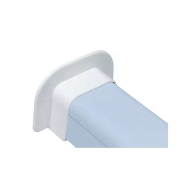 Climaplus klimaanlægskanal Vægroset flad 125 x 75 mm RAL 9010 HVID