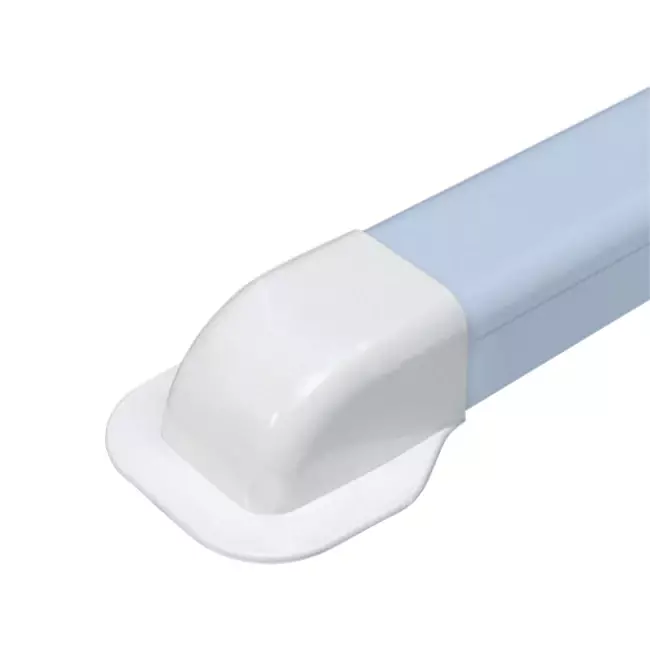 Climaplus væghætte til airconditionkanal 70x55mm RAL 9010 HVID