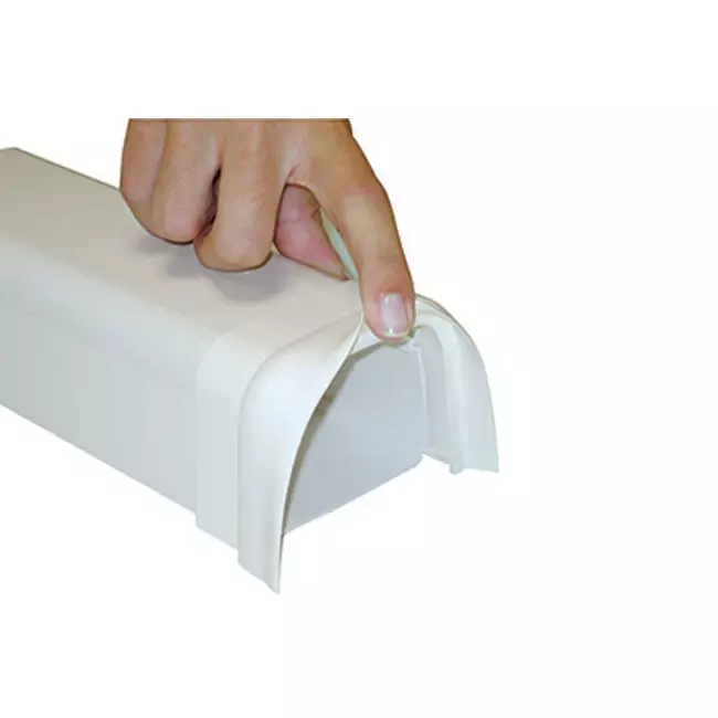 Climaplus-klimaanlæg Soft connector 70x55mm RAL 9010 HVID