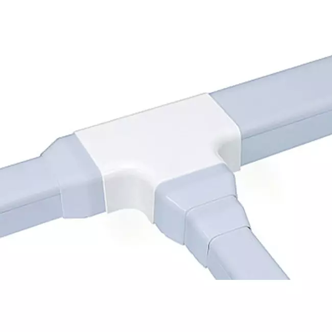 Climaplus luftkonditioneringskanal T-stykke til kanal 90x65mm RAL 9010 HVID