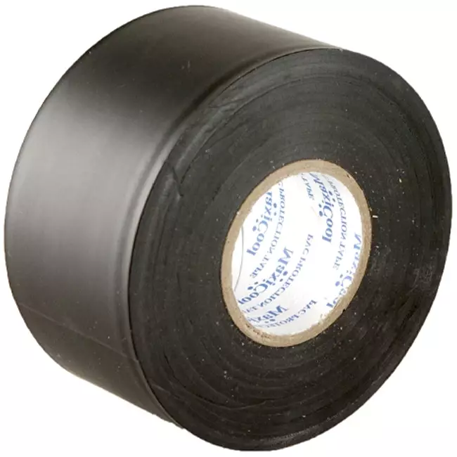 Selvklæbende tape, mat sort, bredde 48 mm, rulle 22 m