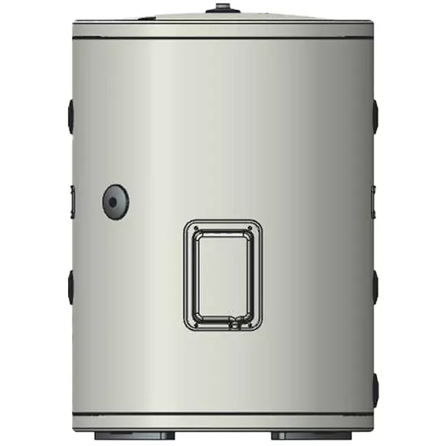 Buffertank i rustfrit stål Duplex 100L med 2KW-modstand